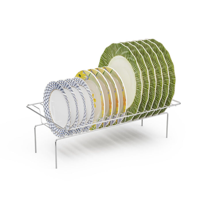 2-Tier Kitchen Dish Drying Rack with Cutlery Holder