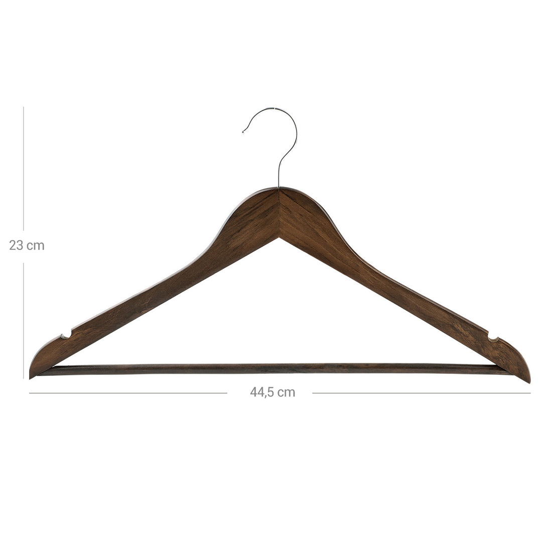 20 Pack Wood Hangers