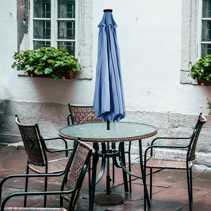 3M Parasol Solar LED lights Umbrella-Blue