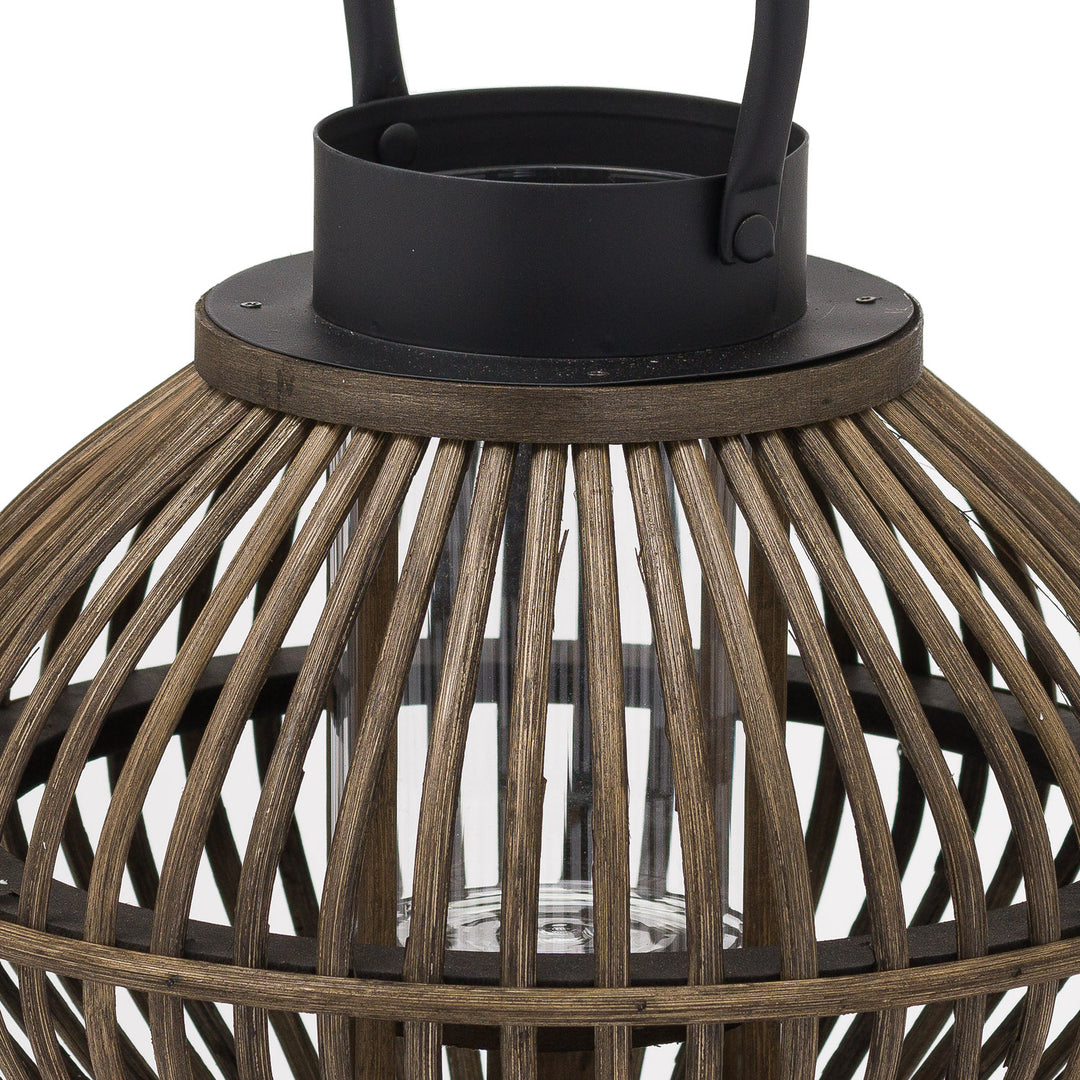 Brown Bamboo Style Large Lantern