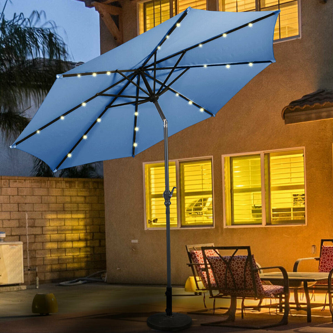 3M Parasol Solar LED lights Umbrella-Blue