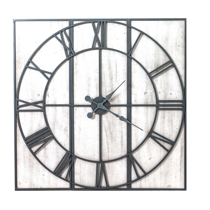 Roza Panelled Wall Clock