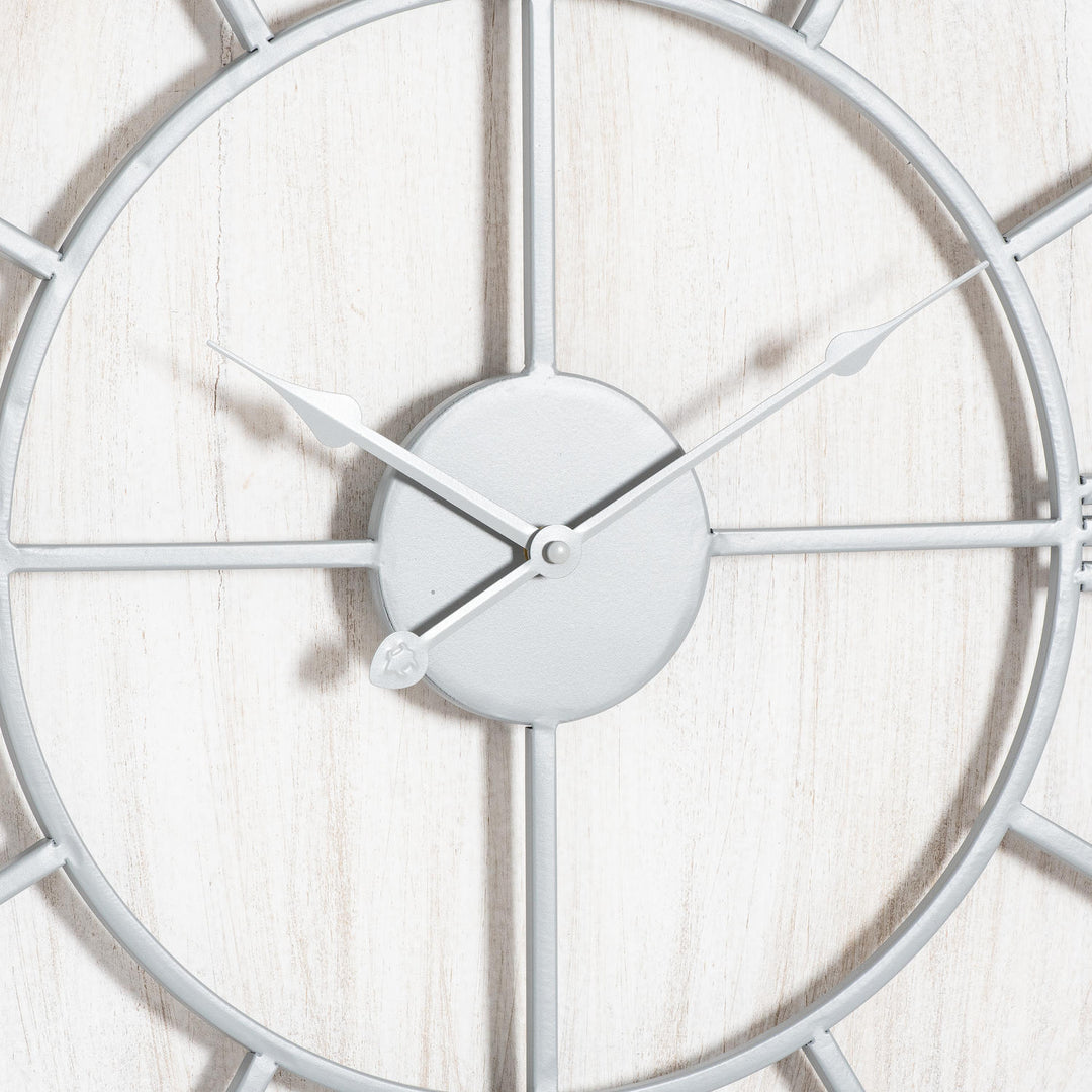 Williston White Wall Clock