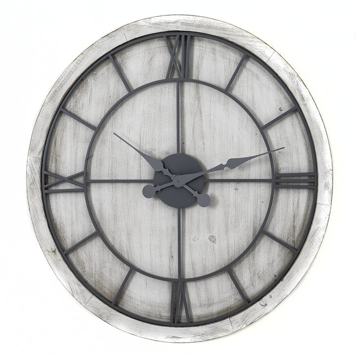 Williston White Wall Clock