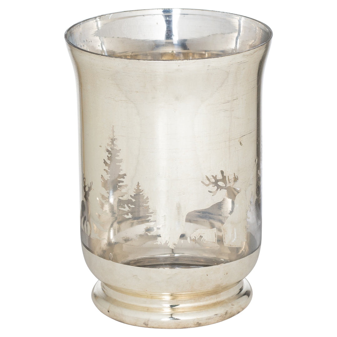 Silver Forest Large Candle Holder