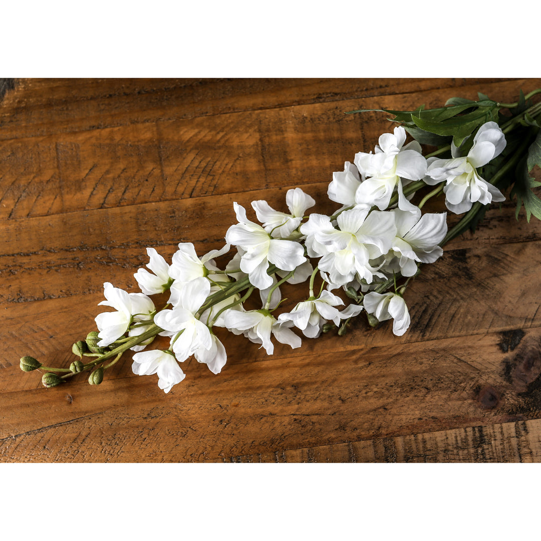 Tall White Delphinium Stem