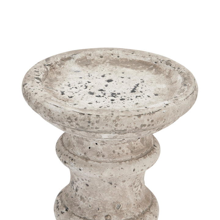 Small Stone Ceramic Column Candle Holder