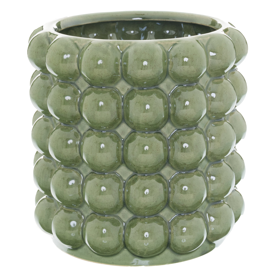 Large Olive Bubble Planter