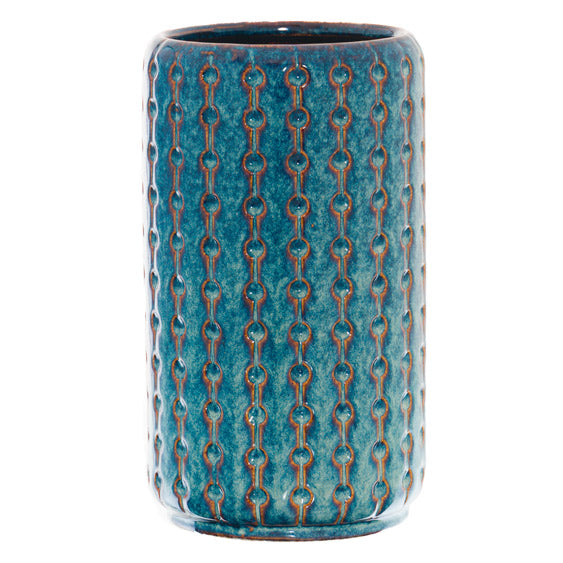 Indigo Cylinder Vase