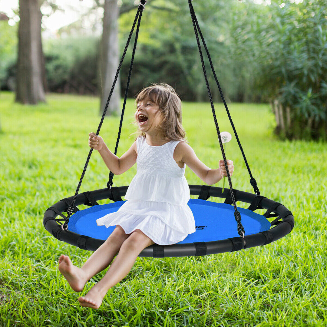 Children's Round Tree Swing-Blue