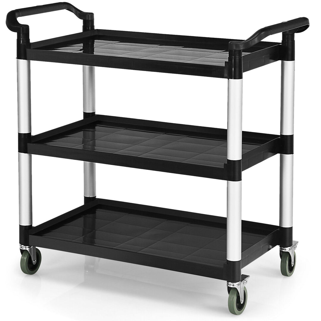 3-Tier Multifunctional Utility Cart with Flexible Wheels