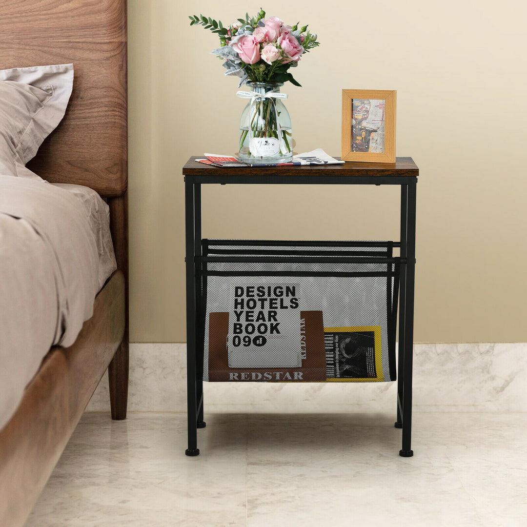 2-Tier Narrow Sofa Side End Table / Laptop Stand