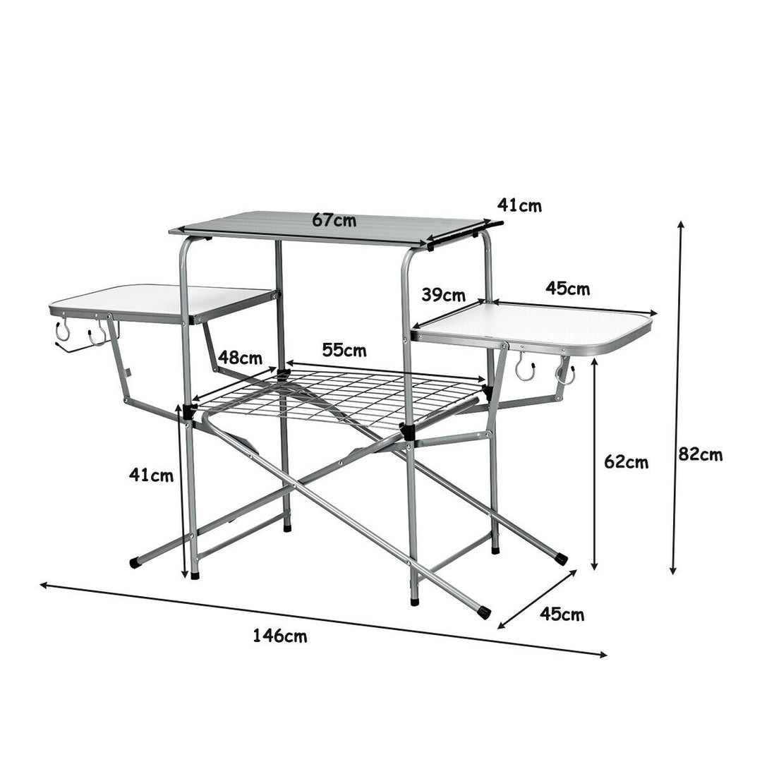 Folding Aluminium Camping/ Picnic Table