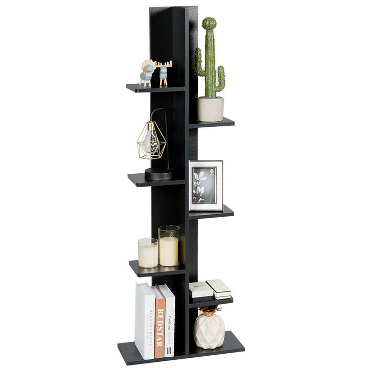 7 Tier Freestanding Shelving Organiser-Black