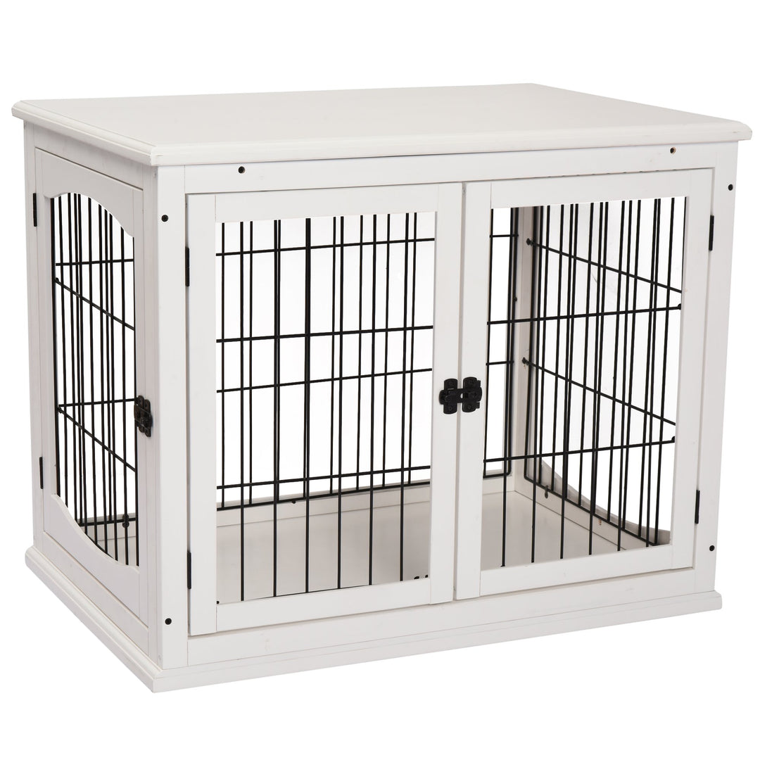 3-Door Small Indoor Pet Cage White