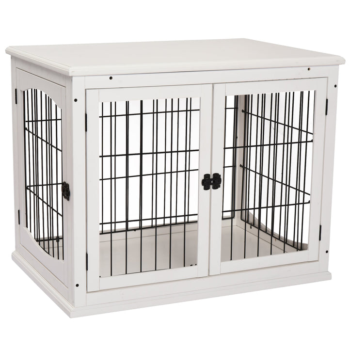 3-Door Small Indoor Pet Cage White