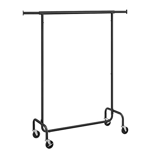 Clothes Rack on Wheels Matte Black