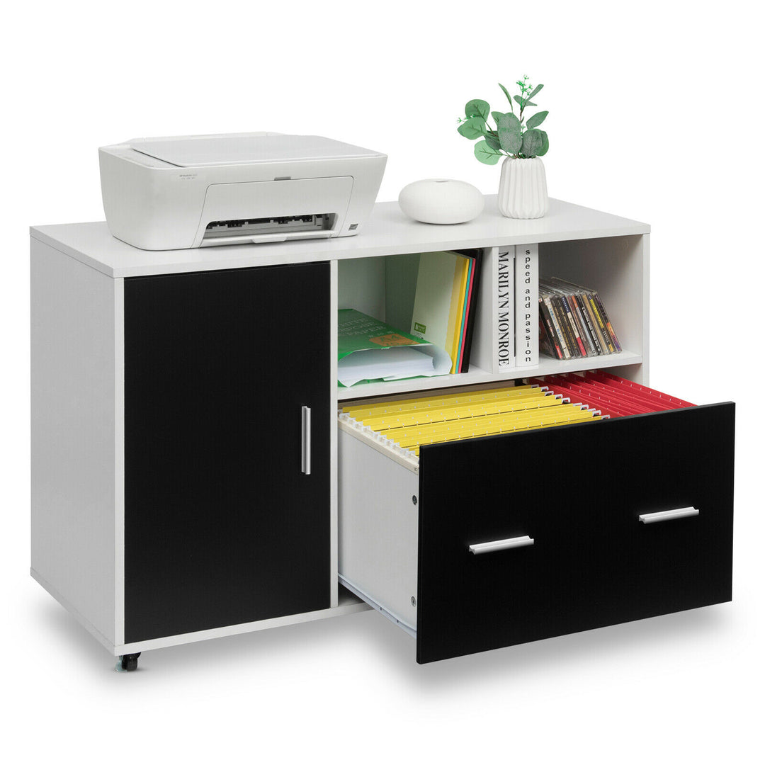 Mobile File Storage / Printer Stand with 5 Caster