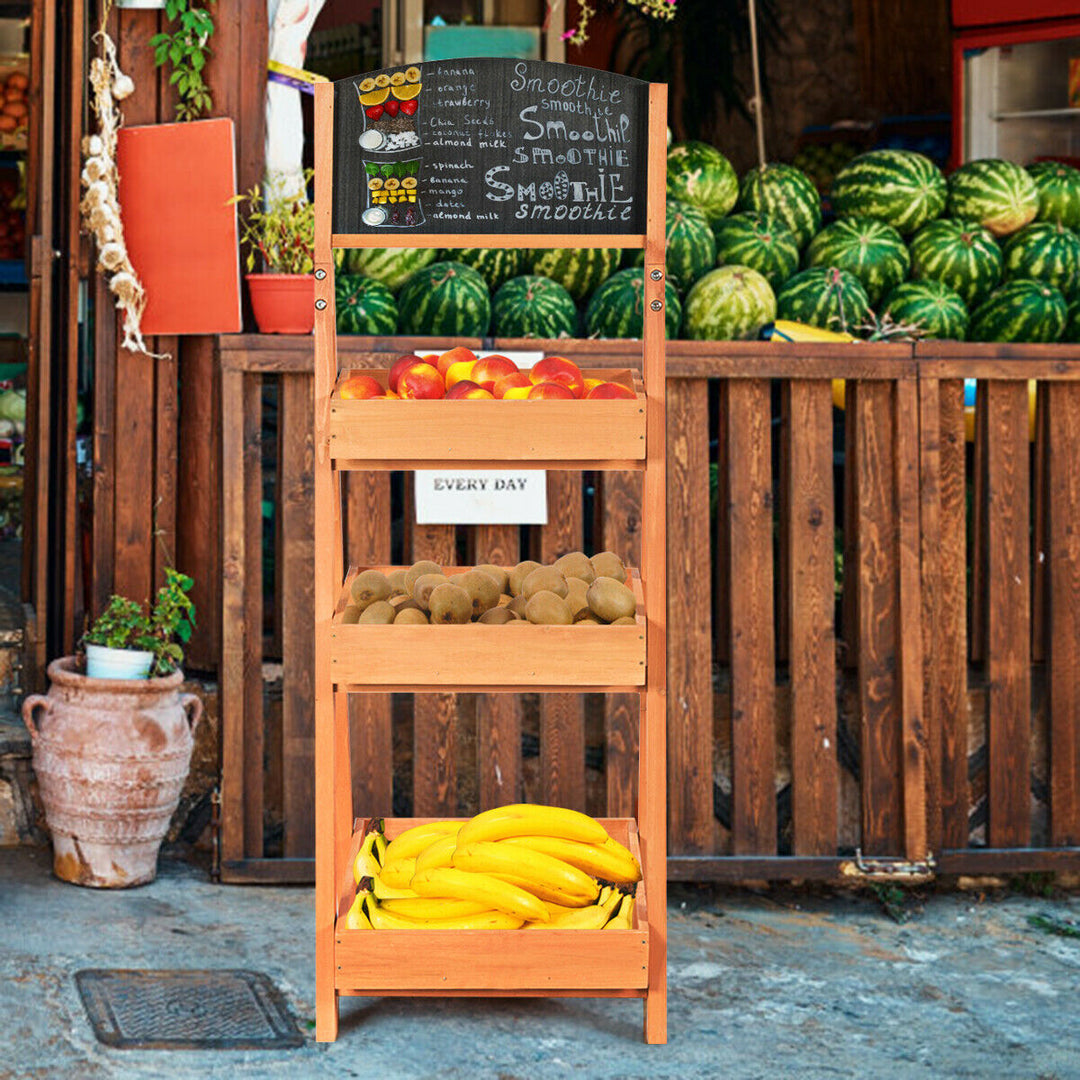 3-Tier Ladder Rack with Blackboard