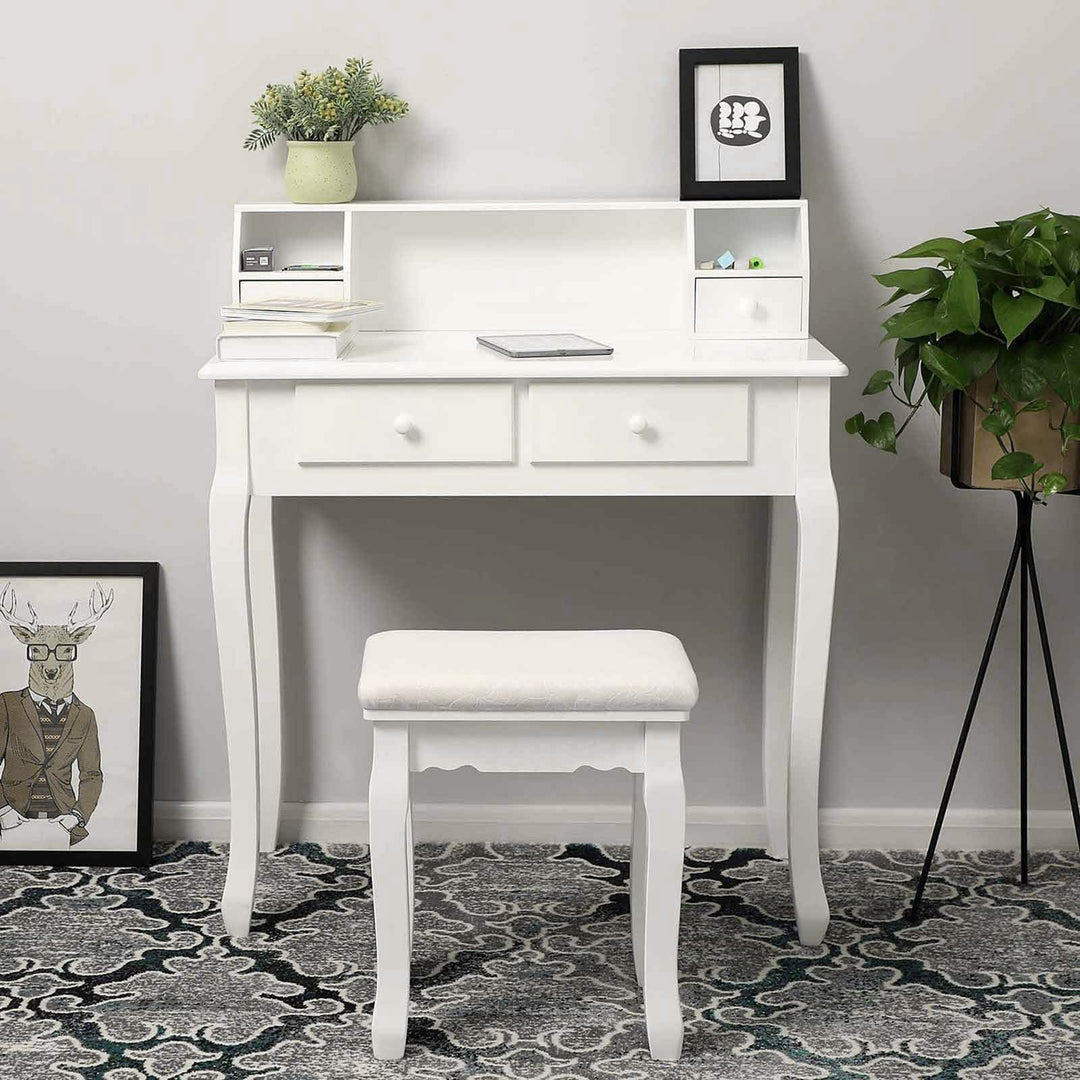 Flower Pattern Dressing Stool
