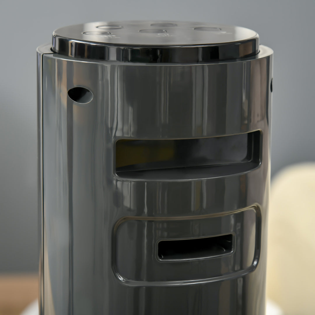 HOMCOM 38'' Freestanding Tower Fan, 3 Speed 3 Mode, 12h Timer, 70 Degree Oscillation, LED Panel, 5M Remote Controller, Dark Grey