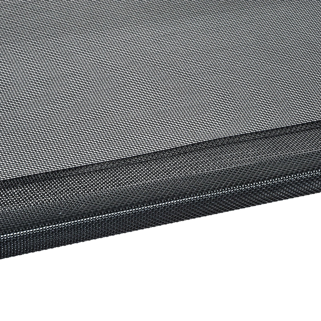 PawHut Elevated Pet Bed Portable Camping Raised Dog Bed w/ Metal Frame Black (Large)