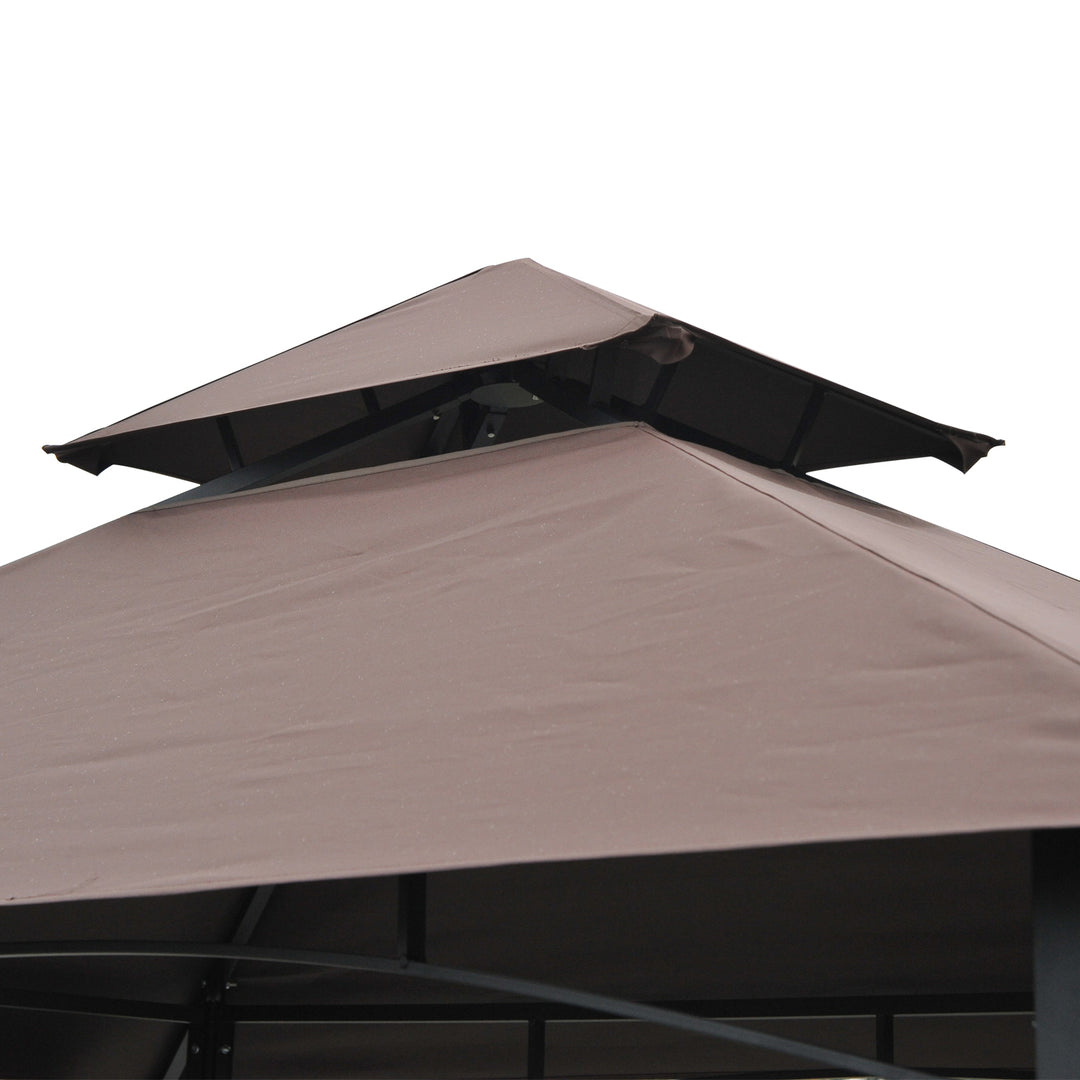 250L x 150W cm Waterproof Canopy Awing-Coffee