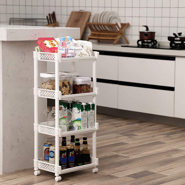 4 Shelves Kitchen Trolley