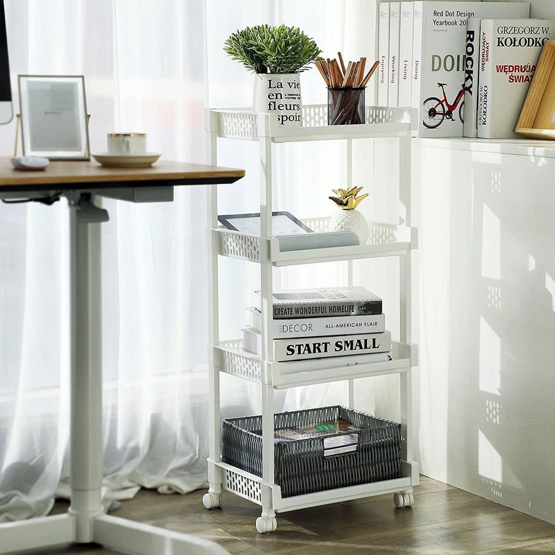 4 Shelves Kitchen Trolley