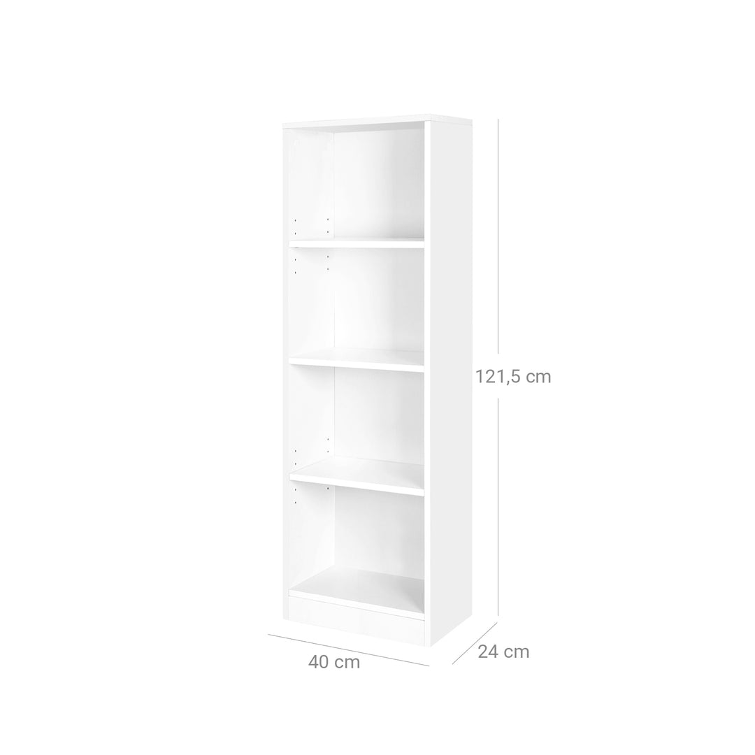 4 Tier Wooden Bookcase