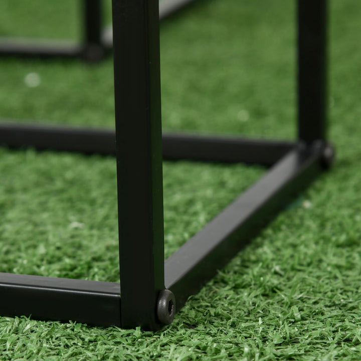 Metal Plant Stand Set of 3 with Legs, Decorative Square Planters with Stands Flower Pot Holders for Living Room, Bedroom