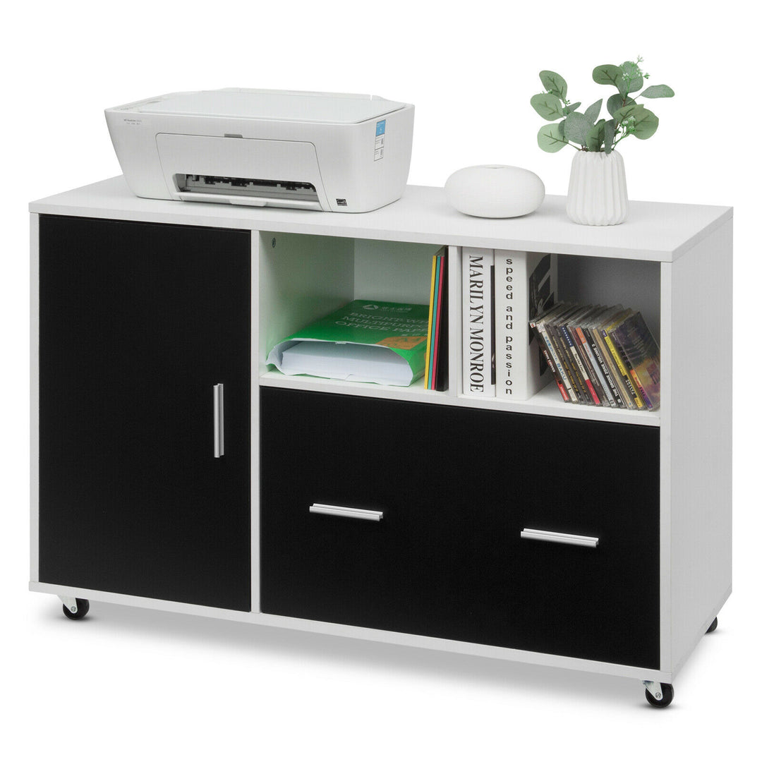 Mobile File Storage / Printer Stand with 5 Caster