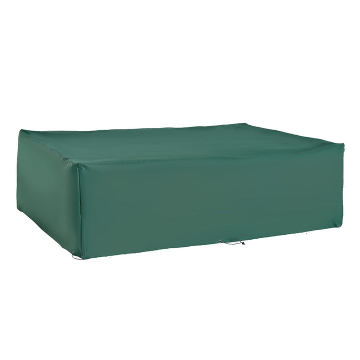 UV Rain Protective Rattan Furniture Cover Outdoor Garden Rectangular Furniture Cover Table Chair Sofa Shelter Waterproof 222x155x67cm, Green