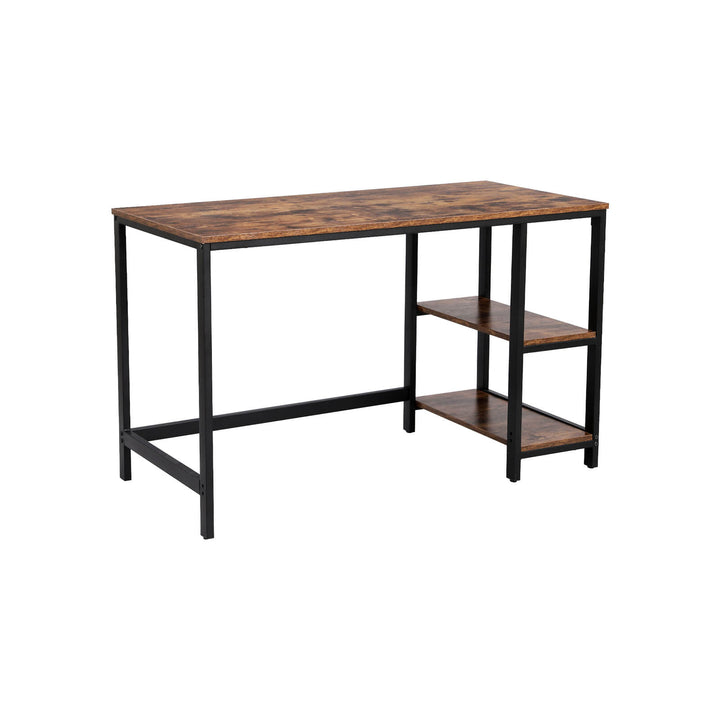 Industrial 47 Inches Computer Desk with Shelves