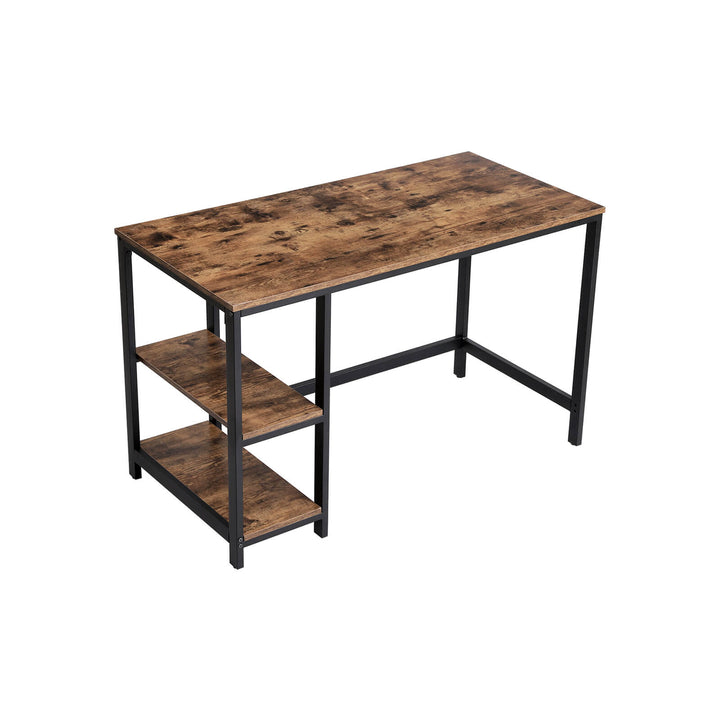 Industrial 47 Inches Computer Desk with Shelves