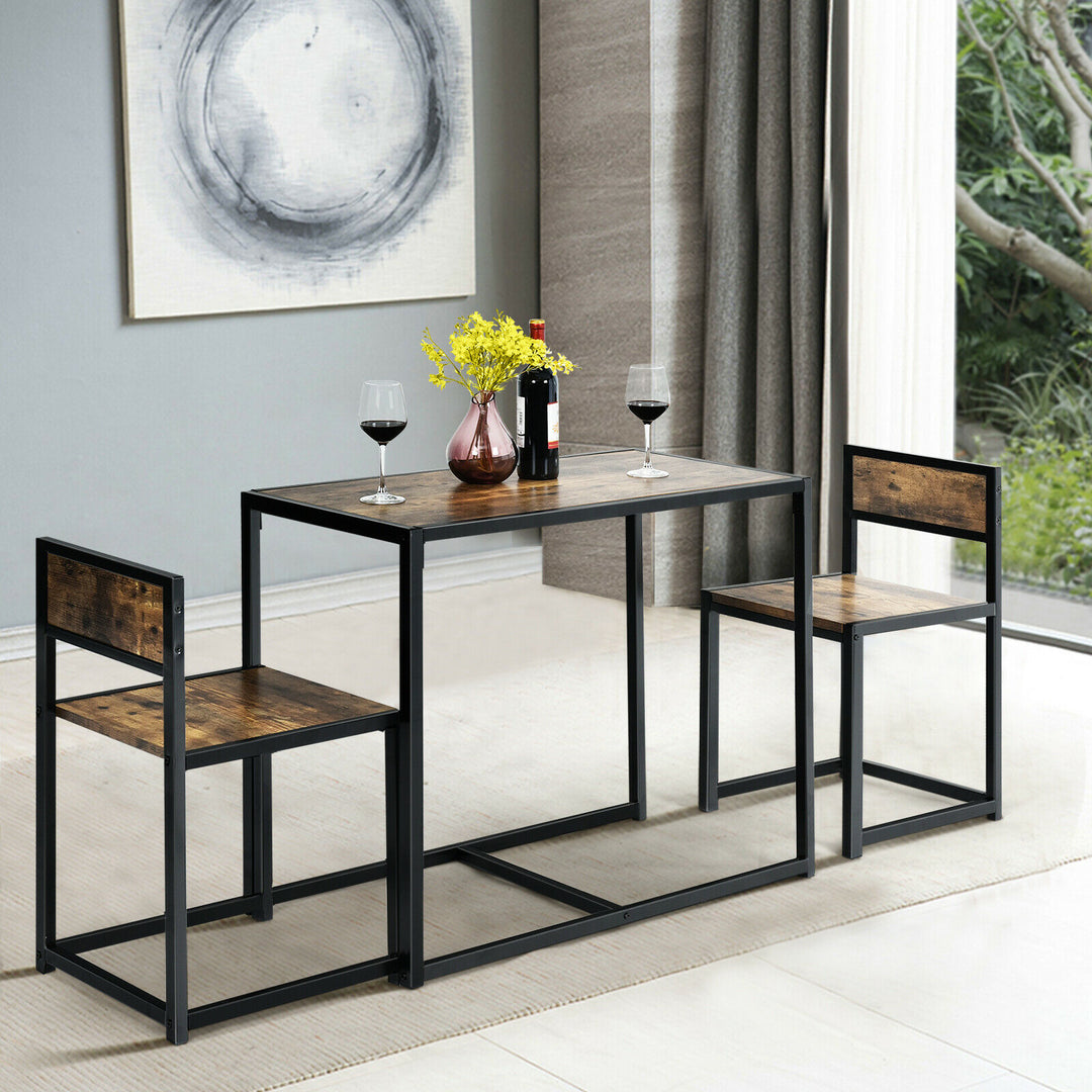 Compact Table and Chair Set-Coffee