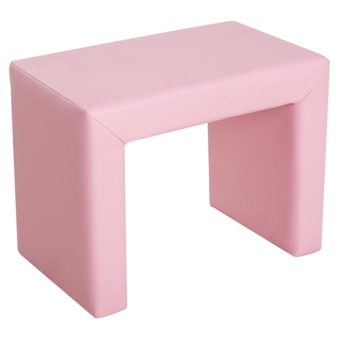Kids 3 In 1 Table and Chair Set, PVC-Pink