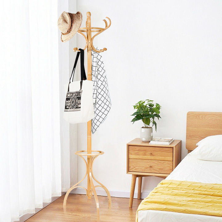 Wooden Coat and Hat Stand-Oak