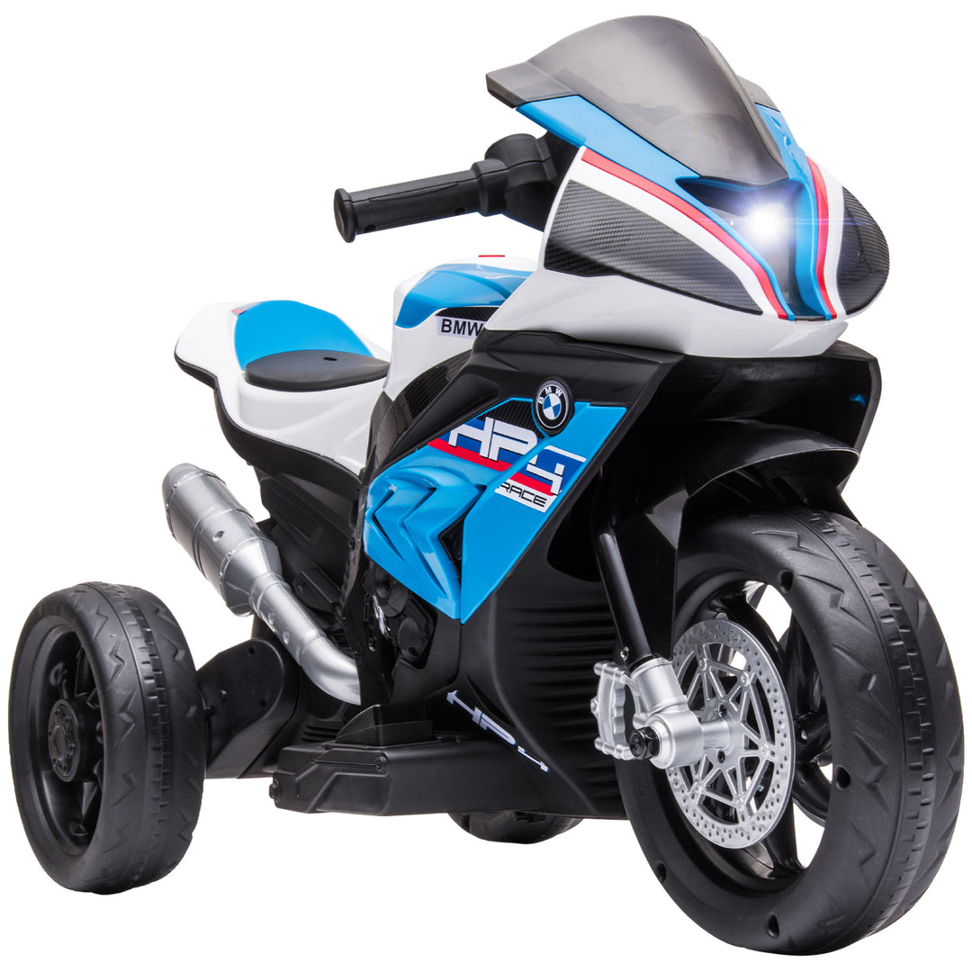 Licensed BMW HP4 Kids Electric Motorbike Ride-On Toy 3-Wheels 6V Battery Powered Motorcycle with Music for Girls Boy 18 - 60 Months, Blue