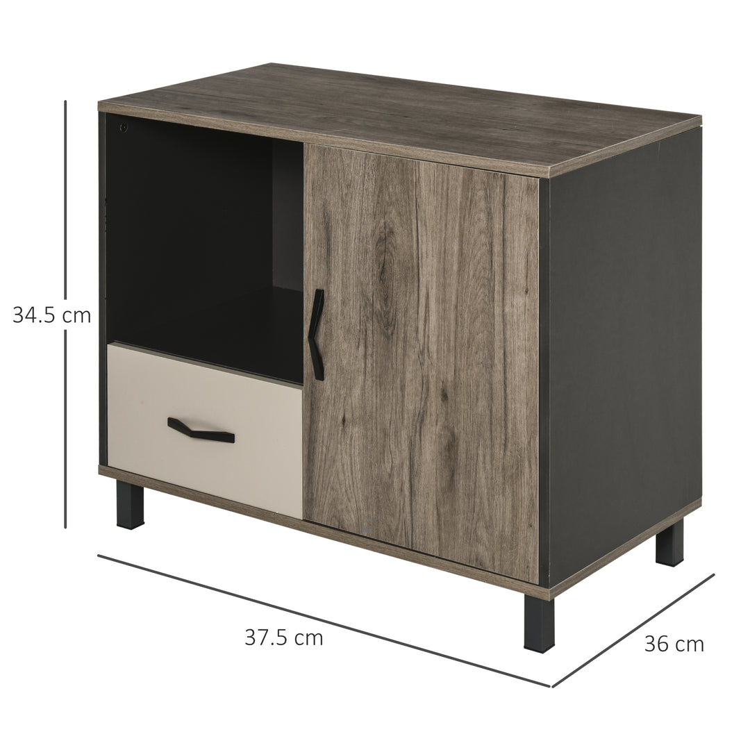 File Cabinet Storage Sideboard Floor Standing Cupboard w/ Drawer Shelves Office Furniture