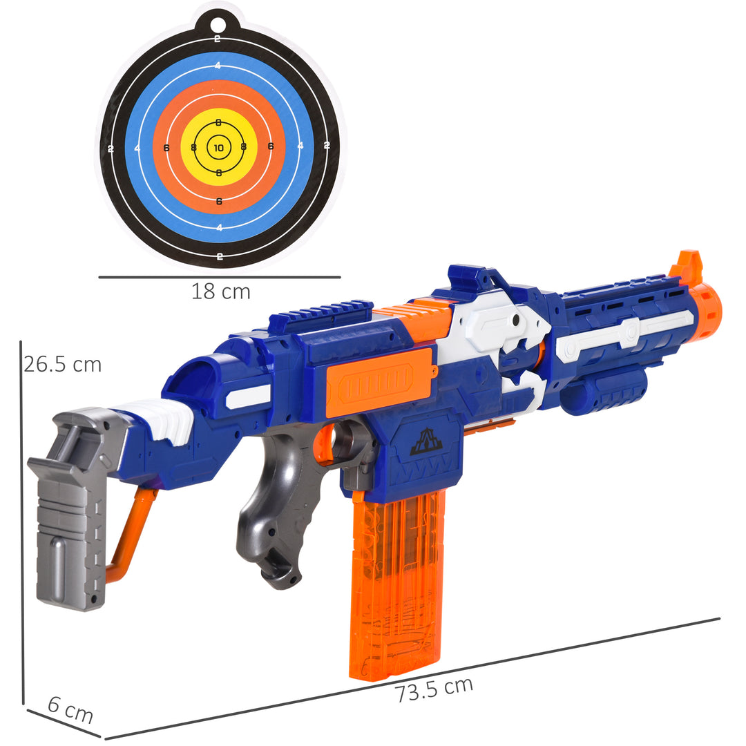 Toy Guns Automaitc Foam Blaster Gun with 20 Soft EVA Refill Darts Continuous Shooting Target Board for 8-12 years old