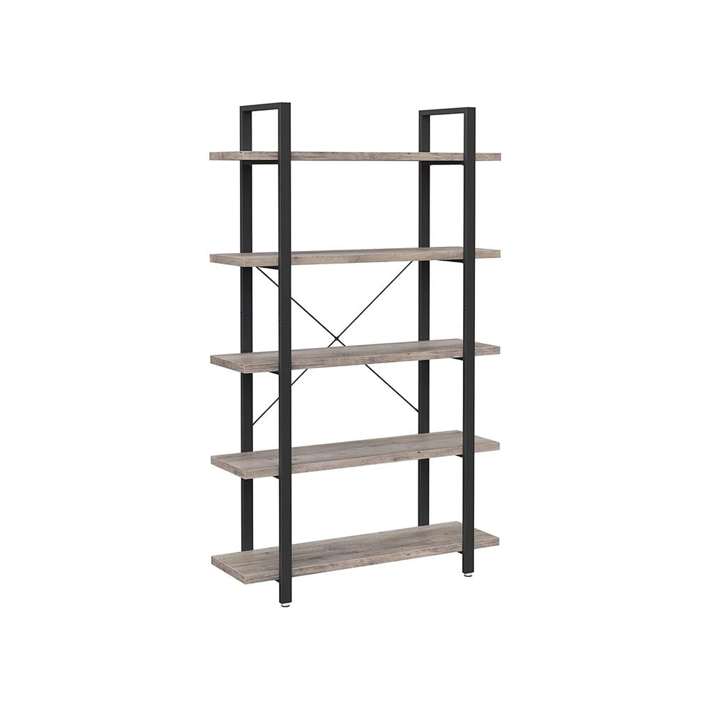 5-Tier Industrial Bookcase