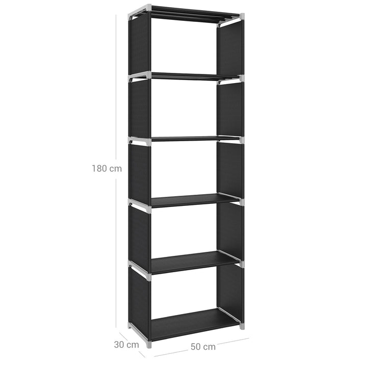 5 Tier Metal Bookcase