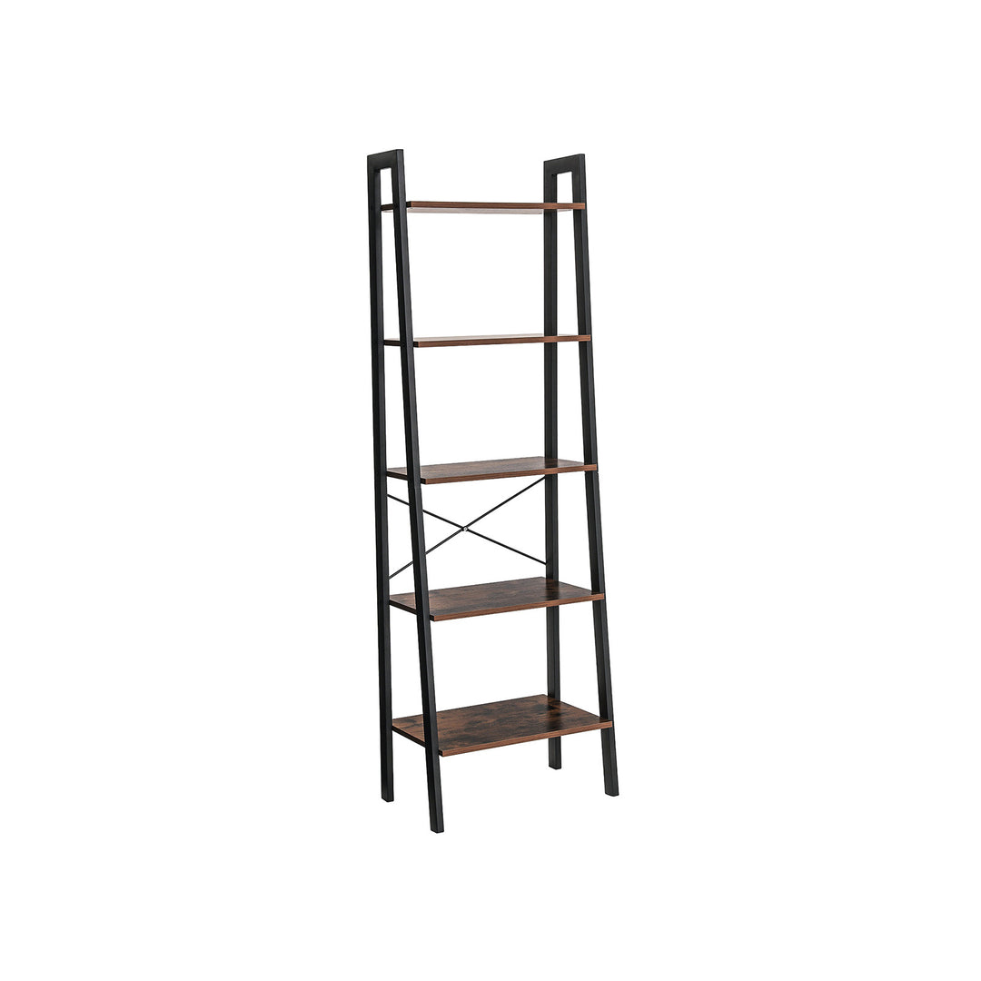5 Tier Vintage Bookcase
