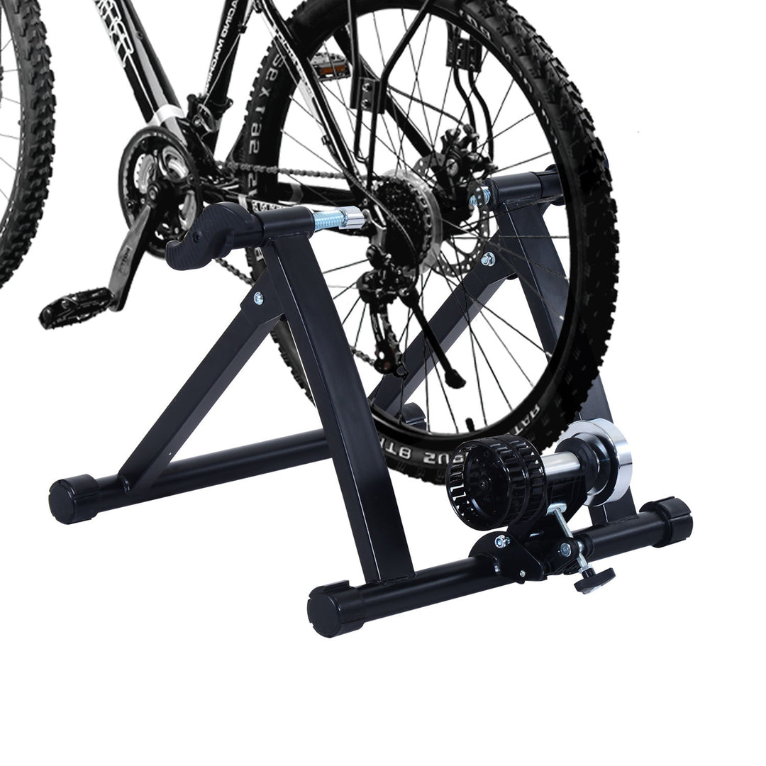 Foldable Indoor Bicycle Bike Turbo Trainer-Black