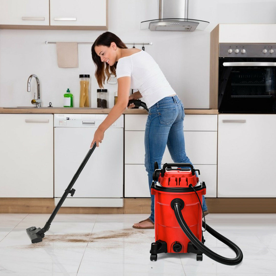 25L Portable Wet / Dry Vacuum Cleaner with Blower Function-Red