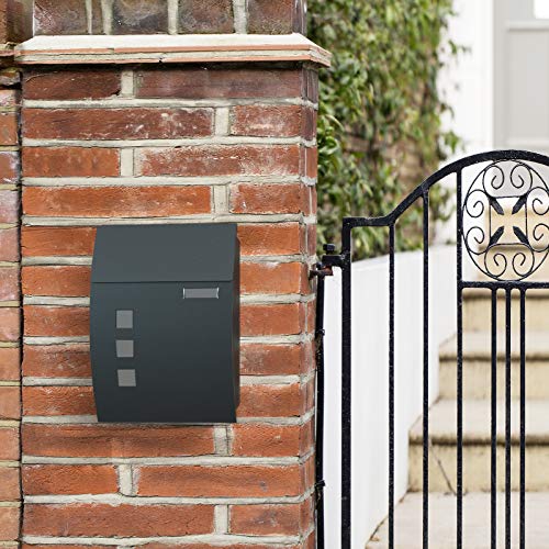 Wall-Mounted Lockable Mailbox with View Window