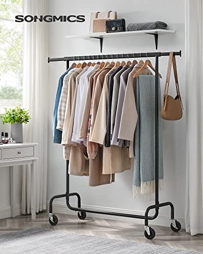 Clothes Rack on Wheels Matte Black