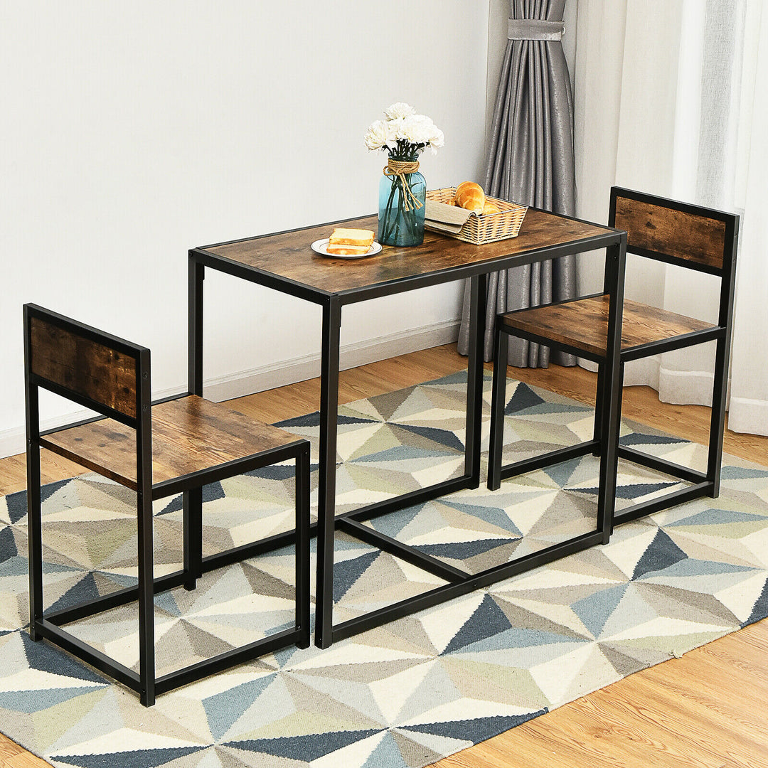 Compact Table and Chair Set-Coffee