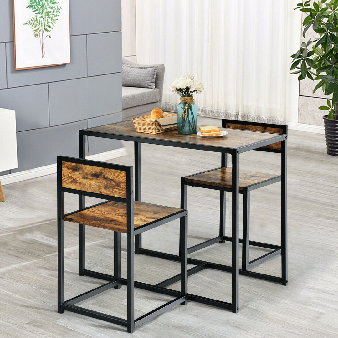 Compact Table and Chair Set-Coffee